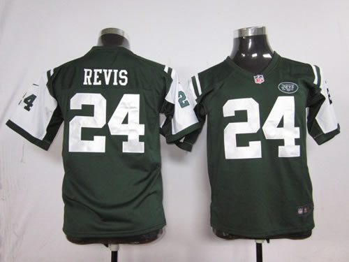 Kids NEW NFL New York Jets 24# Darrelle Revis Green Jerseys