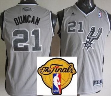 Kids San Antonio Spurs 21 Tim Duncan Grey Revolution 30 Swingman 2013 Finals Patch NBA Jerseys Kids San Antonio Spurs 21 Tim Duncan Grey Revolution 30 Swingman 2013 Finals Patch NBA Jerseys