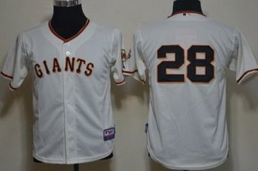 Kids San Francisco Giants 28 Buster Posey Cream MLB Jerseys Kids San Francisco Giants 28 Buster Posey Cream MLB Jerseys