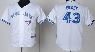 Kids Toronto Blue Jays 43 R.A Dickey White Cool Base MLB Jerseys Kids Toronto Blue Jays 43 R.A Dickey White Cool Base MLB Jerseys