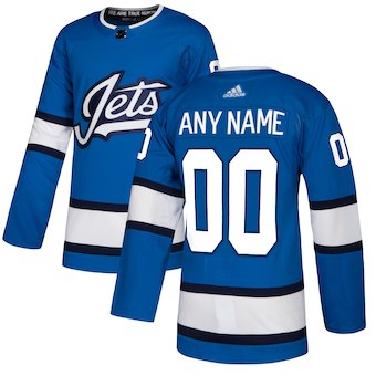 Kids Winnipeg Jets adidas Blue Alternate Authentic Custom Jersey Kids Winnipeg Jets adidas Blue Alternate Authentic Custom Jersey