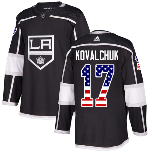 Kings #17 Ilya Kovalchuk Black Home Authentic USA Flag Stitched Hockey Jersey Kings #17 Ilya Kovalchuk Black Home Authentic USA Flag Stitched Hockey Jersey