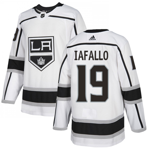 Kings #19 Alex Iafallo White Road Authentic Stitched Hockey Jersey Kings #19 Alex Iafallo White Road Authentic Stitched Hockey Jersey