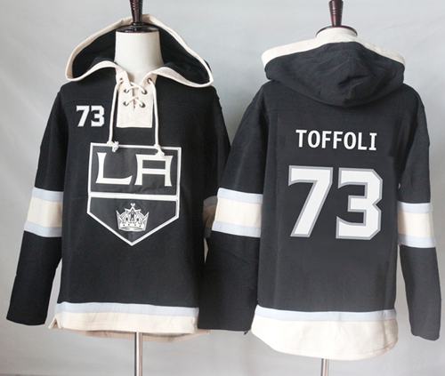 Kings #73 Tyler Toffoli Black Sawyer Hooded Sweatshirt Stitched NHL Jersey Kings #73 Tyler Toffoli Black Sawyer Hooded Sweatshirt Stitched NHL Jersey