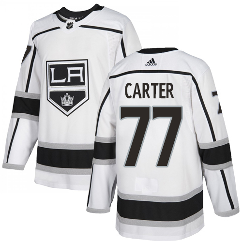 Kings #77 Jeff Carter White Road Authentic Stitched Hockey Jersey Kings #77 Jeff Carter White Road Authentic Stitched Hockey Jersey