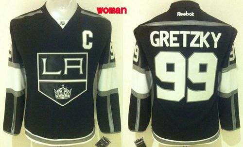 Kings #99 Wayne Gretzky Black Home Women's Stitched NHL Jersey Kings #99 Wayne Gretzky Black Home Women's Stitched NHL Jersey