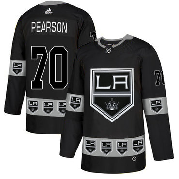 Kings 70 Tanner Pearson Black Team Logos Fashion Adidas Jersey