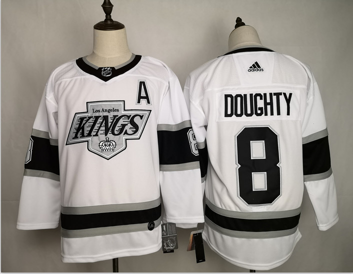 Kings 8 Drew Doughty White Adidas Jersey Kings 8 Drew Doughty White Adidas Jersey