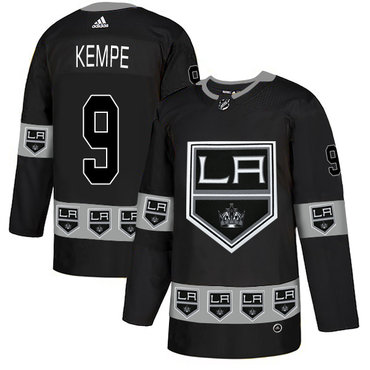 Kings 9 Adrian Kempe Black Team Logos Fashion Adidas Jersey Kings 9 Adrian Kempe Black Team Logos Fashion Adidas Jersey