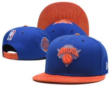 Knicks Team Logo Blue Adjustable Hat GS