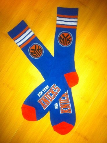 Knicks Team Logo Blue NBA Socks Knicks Team Logo Blue NBA Socks