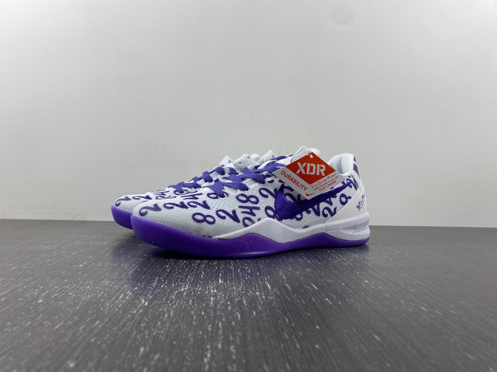 Kobe 8 Protro “White Court Purple” FQ3549-100
