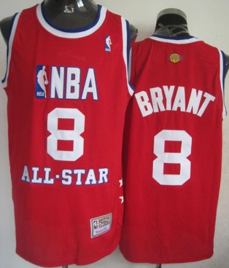 Kobe Bryant #8 All-Star jerseys  red NBA jersey