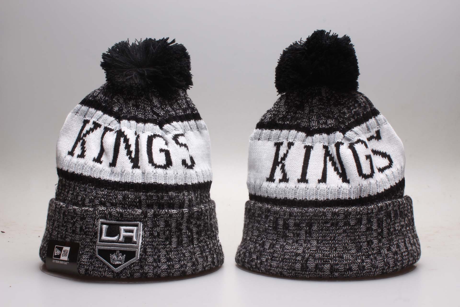 LA Kings Fresh Logo Black Knit Hat YP