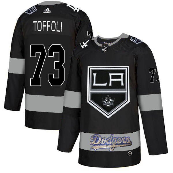 LA Kings With Dodgers 73 Tyler Toffoli Black Adidas Jersey LA Kings With Dodgers 73 Tyler Toffoli Black Adidas Jersey