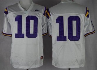 LSU Tigers #10 Anthony Jennings White Stitched NCAA Jersey LSU Tigers #10 Anthony Jennings White Stitched NCAA Jersey