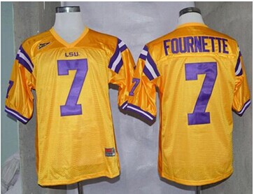 LSU Tigers #7 Leonard Fournette Gold Stitched NCAA Jersey LSU Tigers #7 Leonard Fournette Gold Stitched NCAA Jersey
