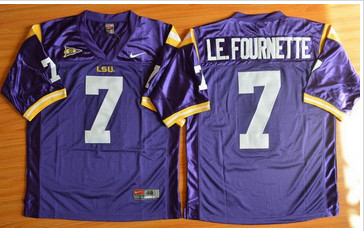 LSU Tigers #7 Leonard Fournette Purple Stitched NCAA Jersey LSU Tigers #7 Leonard Fournette Purple Stitched NCAA Jersey