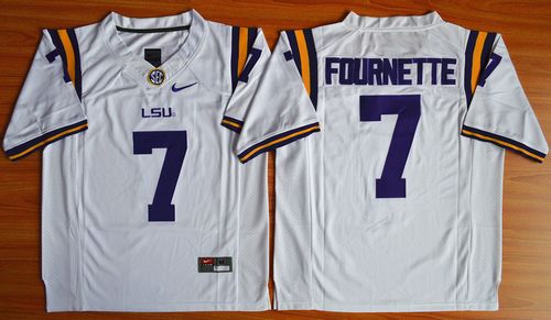 LSU Tigers #7 Leonard Fournette White Limited Stitched NCAA Jersey LSU Tigers #7 Leonard Fournette White Limited Stitched NCAA Jersey