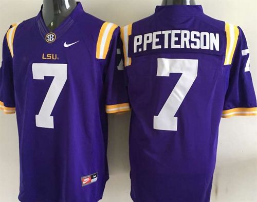 LSU Tigers #7 P.Peterson Purple Stitched NCAA Jersey LSU Tigers #7 P.Peterson Purple Stitched NCAA Jersey