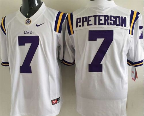 LSU Tigers #7 Patrick Peterson White Stitched NCAA Jersey LSU Tigers #7 Patrick Peterson White Stitched NCAA Jersey