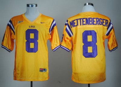 LSU Tigers 8 Zach Mettenberger Golden College Football NCAA Jerseys LSU Tigers 8 Zach Mettenberger Golden College Football NCAA Jerseys
