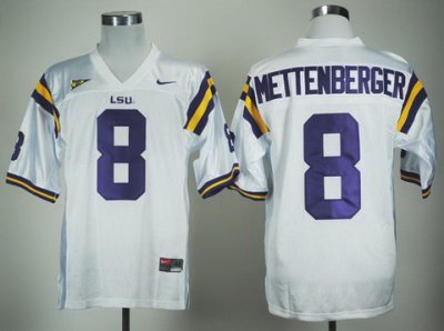 LSU Tigers 8 Zach Mettenberger White College Football NCAA Jerseys LSU Tigers 8 Zach Mettenberger White College Football NCAA Jerseys