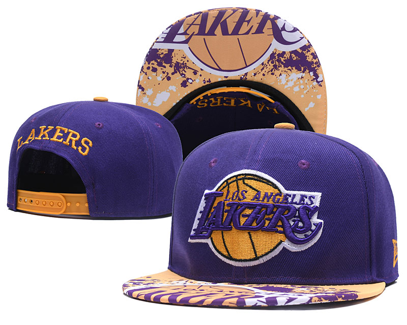 Lakers Fresh Logo Purple Adjustable Hat TX
