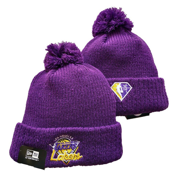 Lakers Purple Knit Hat -YD
