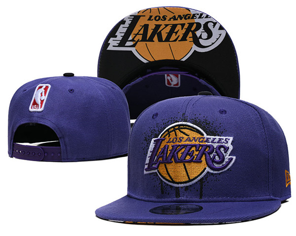 Lakers Purple Snapback Hat--GS