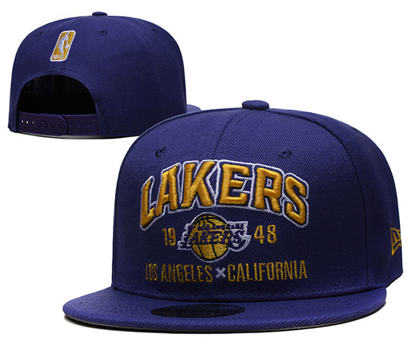 Lakers Snapback Purple Hat --YD