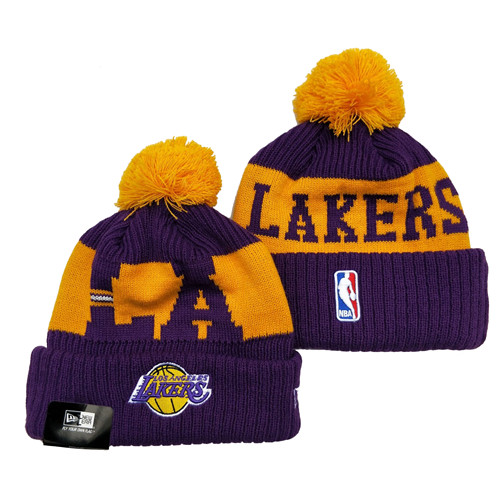 Lakers Team Logo Knit Hat  YD