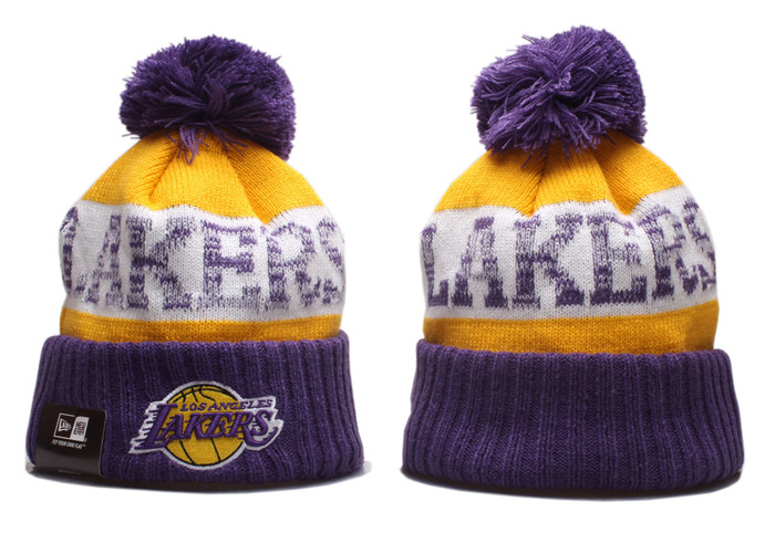 Lakers Team Logo Knit Hat YP Lakers Team Logo Knit Hat YP