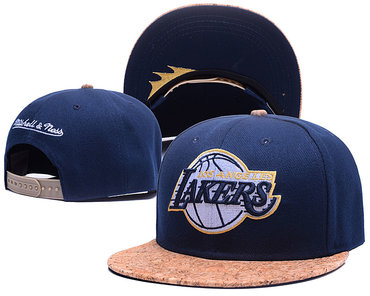 Lakers Team Logo Navy Adjustable Hat GS