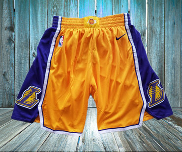 Lakers Yellow Nike Swingman Shorts Lakers Yellow Nike Swingman Shorts