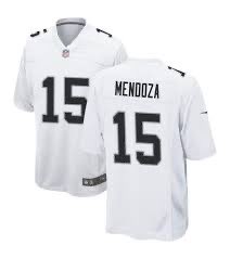 Las Vegas Raiders #15 MENDOZA White Vapor Limited Stitched Jersey Las Vegas Raiders #15 MENDOZA White Vapor Limited Stitched Jersey