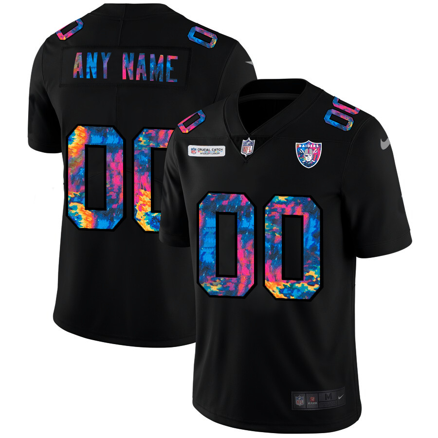 Las Vegas Raiders Custom Men's Nike Multi-Color Black 2020 NFL Crucial Catch Vapor Untouchable Limited Jersey Las Vegas Raiders Custom Men's Nike Multi-Color Black 2020 NFL Crucial Catch Vapor Untouchable Limited Jersey