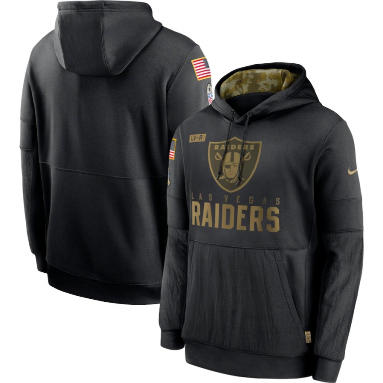 Las Vegas Raiders Nike 2020 Salute to Service Sideline Performance Pullover Hoodie Black Las Vegas Raiders Nike 2020 Salute to Service Sideline Performance Pullover Hoodie Black