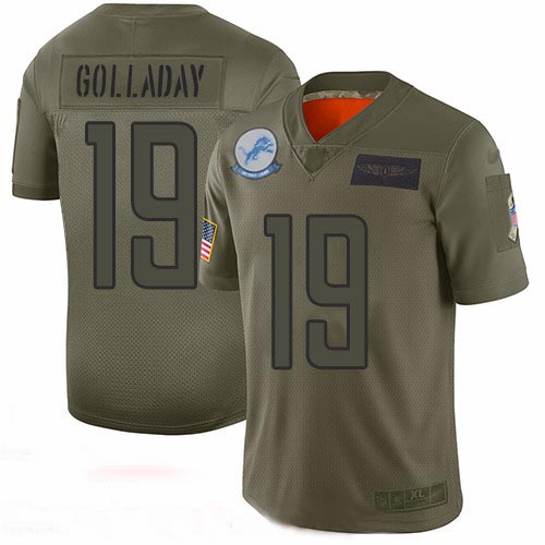 Lions #19 Kenny Golladay Camo Men's Stitched Football Limited 2019 Salute To Service Jersey Lions #19 Kenny Golladay Camo Men's Stitched Football Limited 2019 Salute To Service Jersey