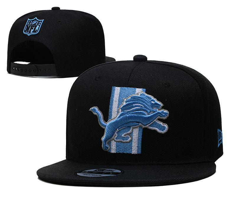 Lions Black Snapback Hat --YD