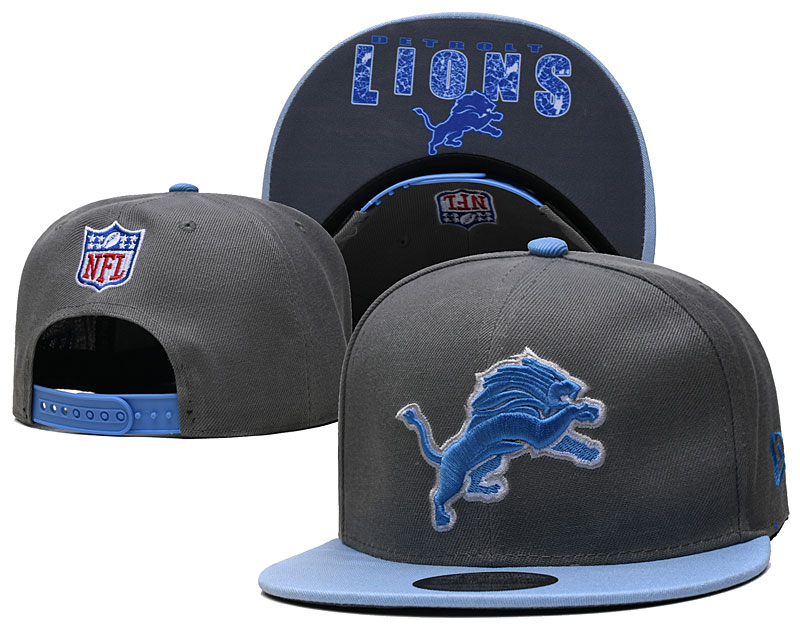 Lions Gray Snapback Hat --TX