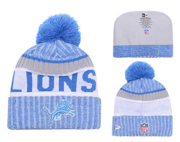 Lions Team Logo Blue 2017 Sideline Knit Hat YD