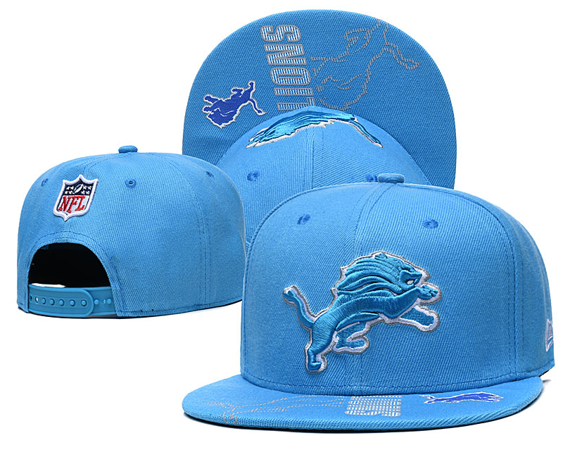 Lions Team Logo Blue Adjustable Hat GS