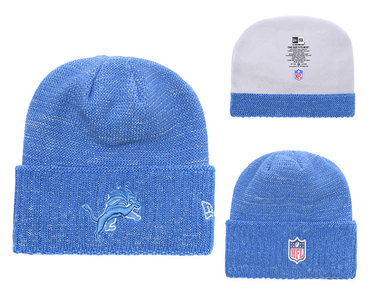 Lions Team Logo Blue Knit Hat YD2