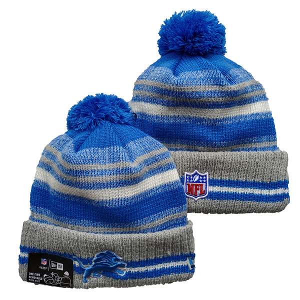 Lions Team Logo Pom Knit Hat YD