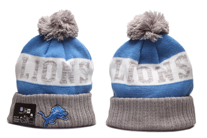 Lions Team Logo Pom Knit Hat YP
