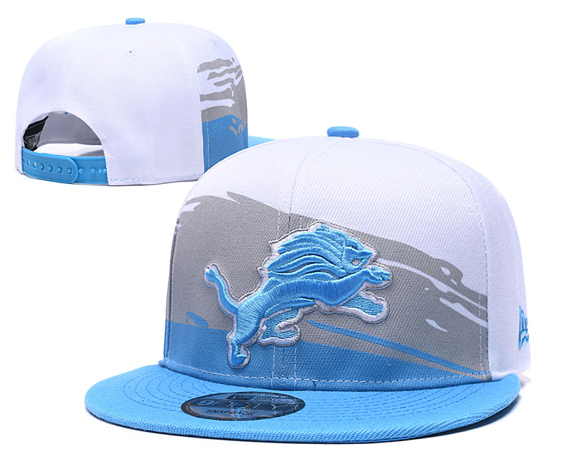 Lions Team Logo White Adjustable Hat GS
