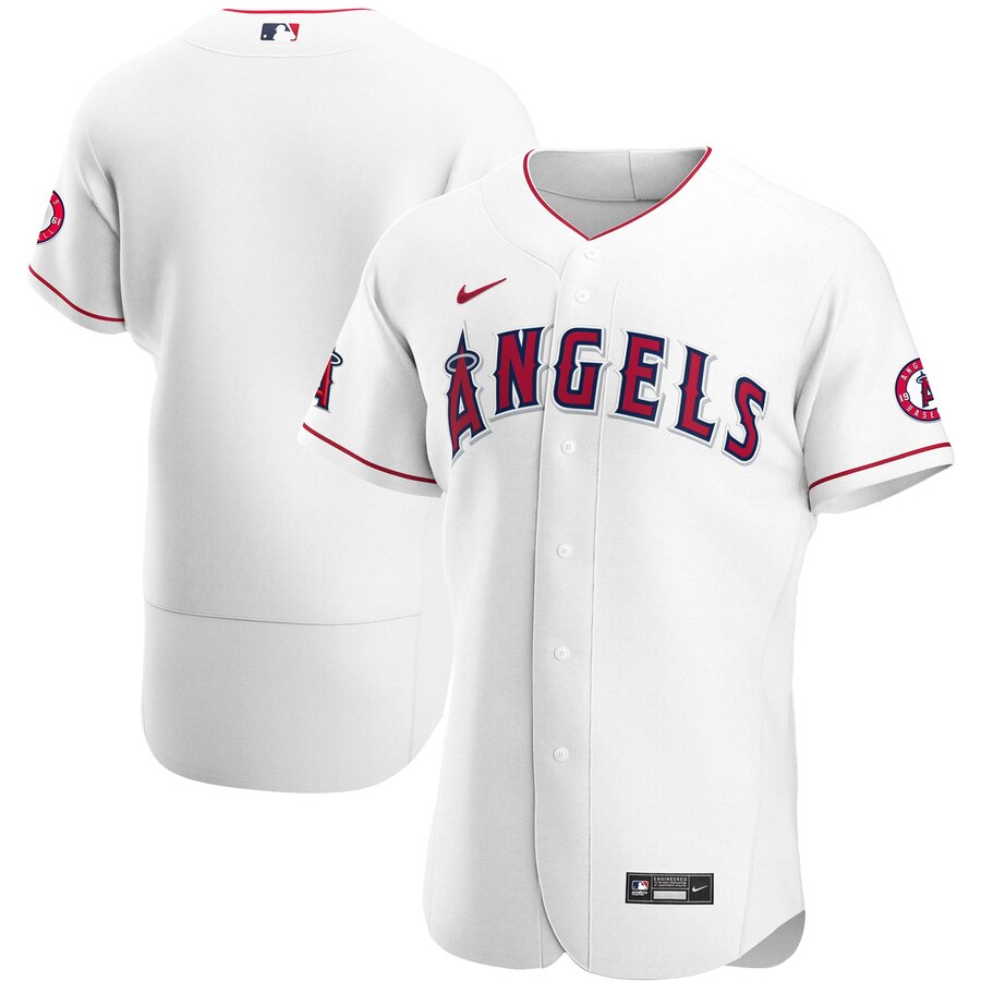 Los Angeles Angels Men's Nike White Home 2020 Authentic Team MLB Jersey Los Angeles Angels Men's Nike White Home 2020 Authentic Team MLB Jersey