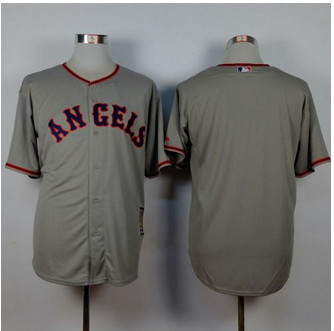 Los Angeles Angels of Anaheim Blank Grey 1965 Turn Back The Clock Stitched Baseball Jersey
