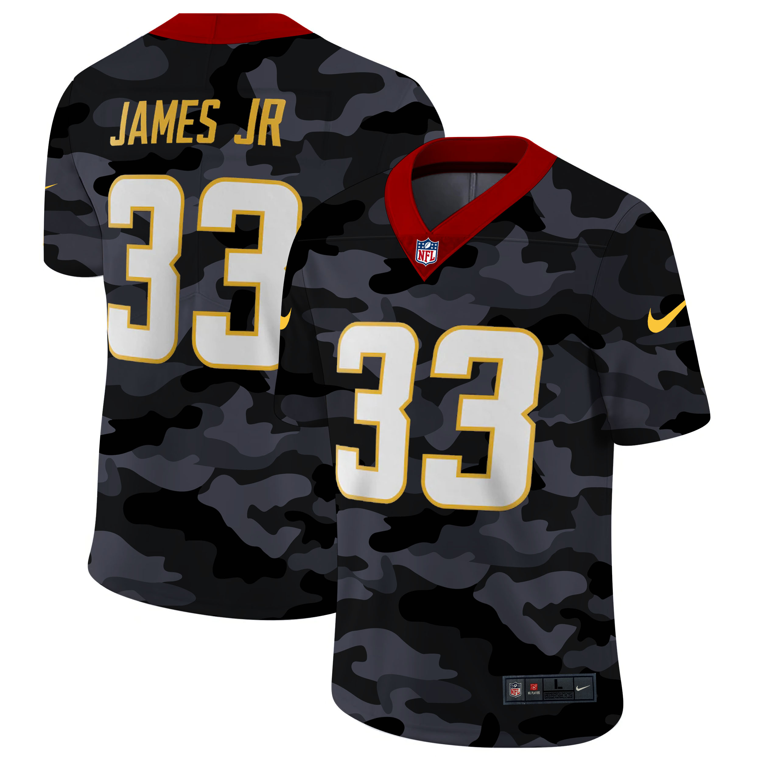 Los Angeles Chargers #33 Derwin James Jr Men's Nike 2020 Black CAMO Vapor Untouchable Limited Stitched NFL Jersey Los Angeles Chargers #33 Derwin James Jr Men's Nike 2020 Black CAMO Vapor Untouchable Limited Stitched NFL Jersey